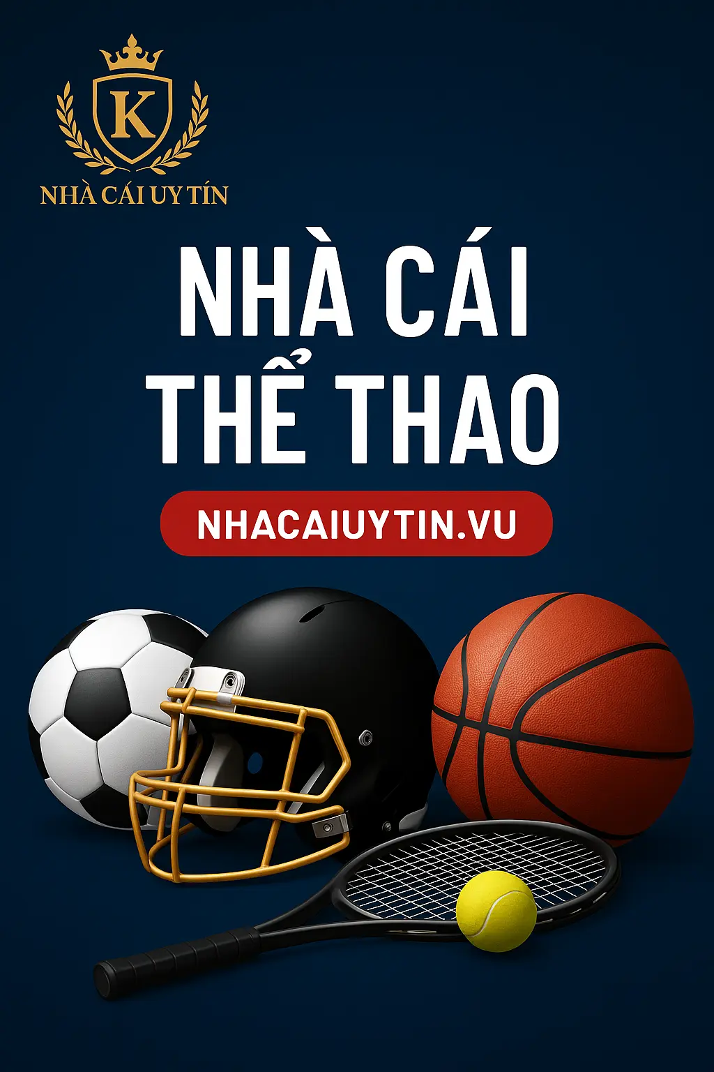 Top Nhà Cái Thể Thao Uy Tín 2025 – Cá Cược An Toàn, Tỷ Lệ Hấp Dẫn 2 Hình ảnh nhà cái thể thao với logo và biểu tượng bóng đá, bóng rổ, tennis